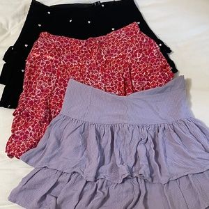 Three skirts